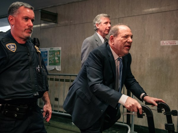 NEW YORK, NY - FEBRUARY 24: Harvey Weinstein enters New York City Criminal Court on February 24, 2020 in New York City. Jury deliberations in the high-profile trial are believed to be nearing a close, with a verdict on Weinstein's numerous rape and sexual misconduct charges expected in the coming days. (Photo by Scott Heins/Getty Images)