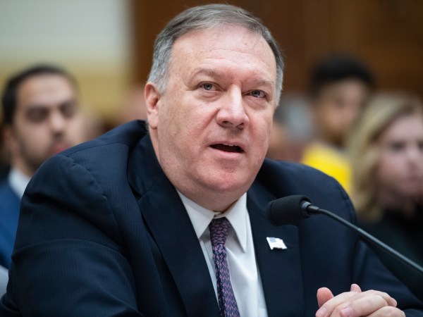 UNITED STATES - FEBRUARY 28: Secretary of State Mike Pompeo testifies during the House Foreign Affairs Committee hearing titled “Evaluating the Trump Administration’s Policies on Iran, Iraq and the Use of Force,” in Rayburn Building on Friday, February 28, 2020. (Photo By Tom Williams/CQ Roll Call)