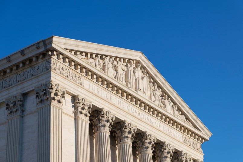 CAPITOL HILL, WASHINGTON, DISTRICT OF COLUMBIA, UNITED STATES - 2013/06/01: Supreme Court Building, eastern facade. (Photo by John Greim/LightRocket via Getty Images)