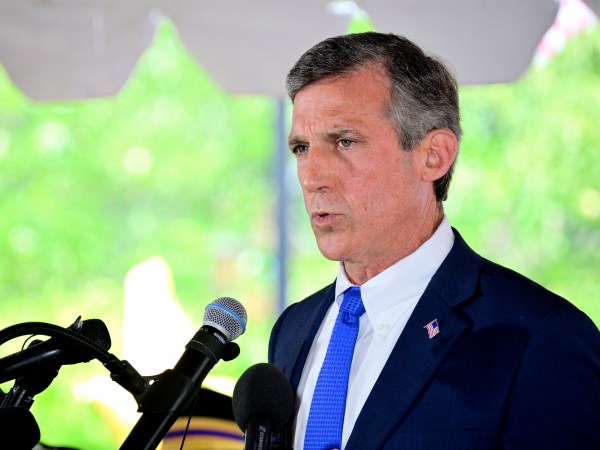 Governor of Delaware John C Carney Jr. speaks at the Delaware Memorial Day Ceremony, in New Castle, DE on May 30, 2019. (Photo by Bastiaan Slabbers/NurPhoto)