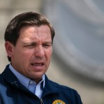 MIAMI, FL - AUGUST 29: Governor Ron DeSantis gives a briefing regarding Hurricane Dorian to the media at National Hurricane Center on August 29, 2019 in Miami, Florida. (Photo by Eva Marie Uzcategui/Getty Images)