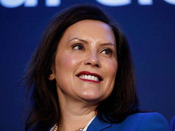 HAMTRAMCK, MI-JANUARY 27: Michigan Gov. Gretchen Whitmer stands on stage at an event where General Motors announced that GM’s Detroit-Hamtramck Assembly plant will build the all-electric Cruise Origin self-driving shuttle on January 27, 2020 in Hamtramck, Michigan. GM will invest $2.2 billion at the Detroit-Hamtramck plant and 2200 jobs for an all-electric future for electric pickups, SUVs, and autonomous vehicles. (Photo by Bill Pugliano/Getty Images)