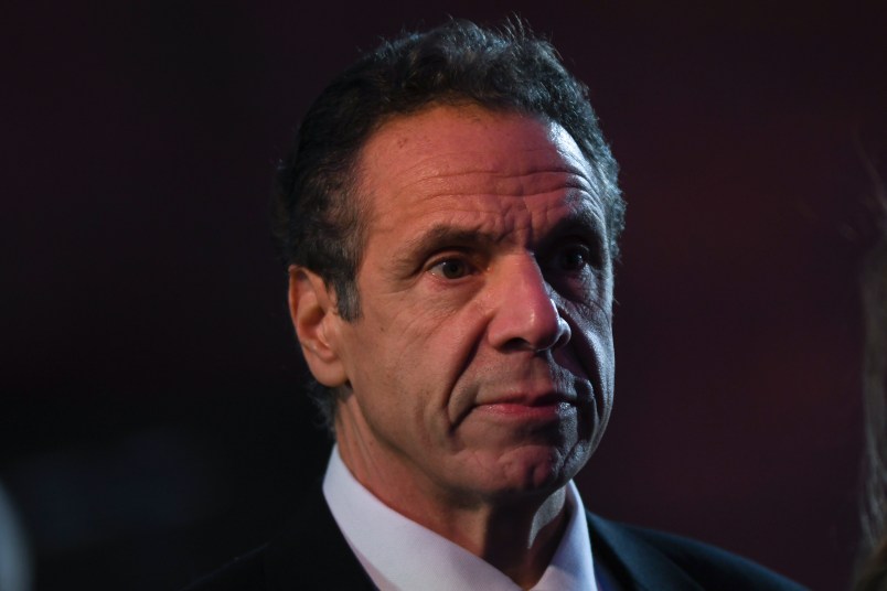 Andrew Cuomo, Governor of New York, seen at the Gate of Death area ahead of the official ceremony marking the 75th anniversary of the liberation of the former Nazi-German concentration and extermination camp Auschwitz II - Birkenau. On Monday, January 27, 2020, in Auschwitz II-Birkenau Concentration Camp, Oswiecim, Poland. (Photo by Artur Widak/NurPhoto)