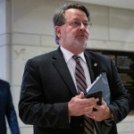 WASHINGTON, DC - MARCH 10: Sen. Gary Peters (D-MI) leaves a briefing for Senators by officials from the Department of Homeland Security, Federal Bureau of Investigations, Director of National Intelligence, and the National Security Agency on the state of election security on Capitol Hill on March 10, 2020 in Washington, DC. (Photo by Samuel Corum/Getty Images) *** Local Caption *** Gary Peters