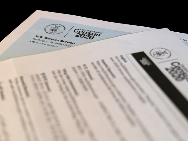 NEW YORK, UNITED STATES - 2020/03/20: In this photo illustration, U.S. Census 2020 materials received in the mail with an invitation to fill out census information online since field work has been suspended because of the COVID-19 outbreak. (Photo Illustration by Lev Radin/Pacific Press/LightRocket via Getty Images)
