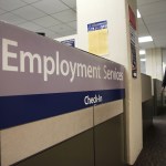 NEW YORK, NY - MARCH 06: A New York Labor Department office is viewed in Manhattan