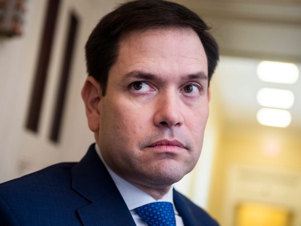UNITED STATES - FEBRUARY 11: Sen. Marco Rubio, R-Fla., arrives for the Senate Policy luncheons in the Capitol on Tuesday, February 11, 2020. (Photo By Tom Williams/CQ Roll Call)