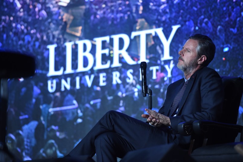 LYNCHBURG, VA - DECEMBER 09: during a convocation at the Vines Center on the campus of Liberty University on Wednesday December 09, 2015 in Lynchburg, VA. (Photo by Matt McClain/ The Washington Post)