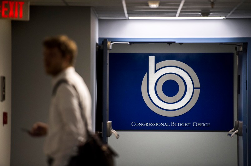 WASHINGTON, DC - The Congressional Budget Office report on the cost of the Senate healthcare bill is expected today on Capitol Hill in Washington, DC Monday June 26, 2017. The Congressional Budget Office hallways on the 4th floor of the Ford House Office Building. (Photo by Melina Mara/The Washington Post)