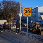 This picture taken 29 April, 2020, shows peopled gatering at a  restaurant in Reykjavík after the country recorded days of zero new cases of COVID-19.