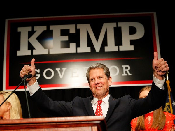 A view of the Election Night event for Republican gubernatorial candidate Brian Kemp at the Classic Center on November 6, 2018 in Athens, Georgia.  Kemp is in a close race with Democrat Stacey Abrams.