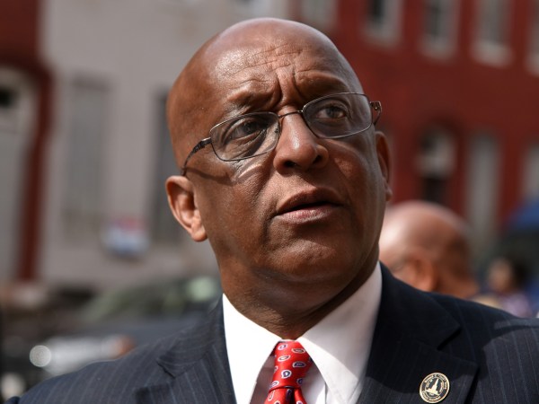 Mayor Jack Young attends the RFP award announcement for the Harlem and Edmondson redevelopment on April 30, 2019 in Baltimore, Md. Young assumed the position when Catherine Pugh stepped down Thursday. (Barbara Haddock Taylor/Baltimore Sun/TNS)