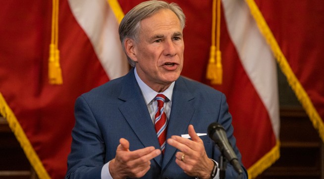 Texas Governor Greg Abbott announces the reopening of more Texas businesses during the COVID-19 pandemic at a press conference at the Texas State Capitol in Austin on Monday, May 18, 2020. Abbott said that childcare facilities, youth camps, some professional sports, and bars may now begin to fully or partially reopen their facilities as outlined by regulations listed on the Open Texas website. (Lynda M. Gonzalez/The Dallas Morning News Pool)