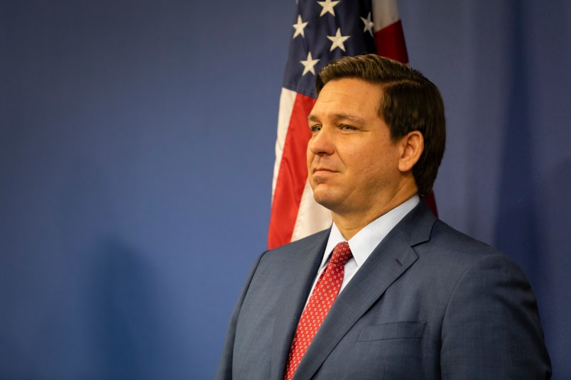 MIAMI, FL - JUNE 08: Florida Governor Ron DeSantis is seen during a press conference on June 8, 2020 in Miami, Florida. (Photo by Eva Marie Uzcategui/Getty Images)