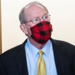 UNITED STATES - JUNE 09: Sen. Lamar Alexander, R-Tenn., arrives for the Senate Homeland Security and  Governmental Affairs Committee hearing titled “Evaluating the Federal Government’s Procurement and Distribution Strategies in Response to the COVID-19 Pandemic,” in Dirksen Building on Tuesday, June 9, 2020. (Photo By Tom Williams/CQ Roll Call)