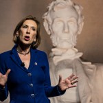 AIKEN, SC - OCTOBER 2:  Republican presidential candidate Carly Fiorina speaks to voters at a town hall meeting October 2, 2015 in Aiken, South Carolina. The former CEO of Hewlett Packard has enjoyed a rise in the polls since the second republican debate placing her into the top three with Donald Trump and Ben Carson. Photo by Sean Rayford/Getty Images)