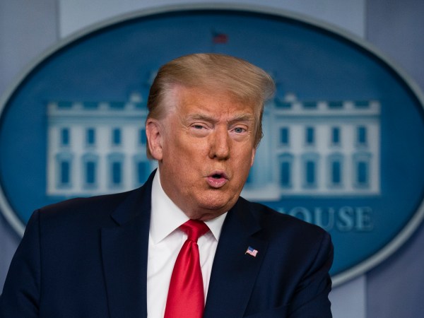 President Donald Trump speaks during a news briefing at the White House, Thursday, July 2, 2020, in Washington. (AP Photo/Evan Vucci)