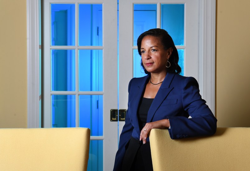 WASHINGTON, DC - SEPTEMBER 18: Former United States Ambassador to the United Nations and National Security Advisor, Susan Rice poses for a portrait at her home on Wednesday September 18, 2019 in Washington, DC. She has a new book coming out entitled, "Tough Love: My Story of the Things Worth Fighting For" (Photo by Matt McClain/The Washington Post)