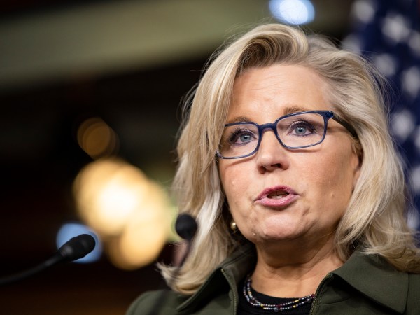 WASHINGTON, DC - DECEMBER 17: Republican Conference Chairman Rep. Liz Cheney (R-WY) speaks during a press conference at the US Capitol on December 17, 2019 in Washington, DC. House Republican leaders criticized their Democratic colleagues handling of the Impeachment Proceedings of President Donald Trump. (Photo by Samuel Corum/Getty Images) *** Local Caption *** Liz Cheney