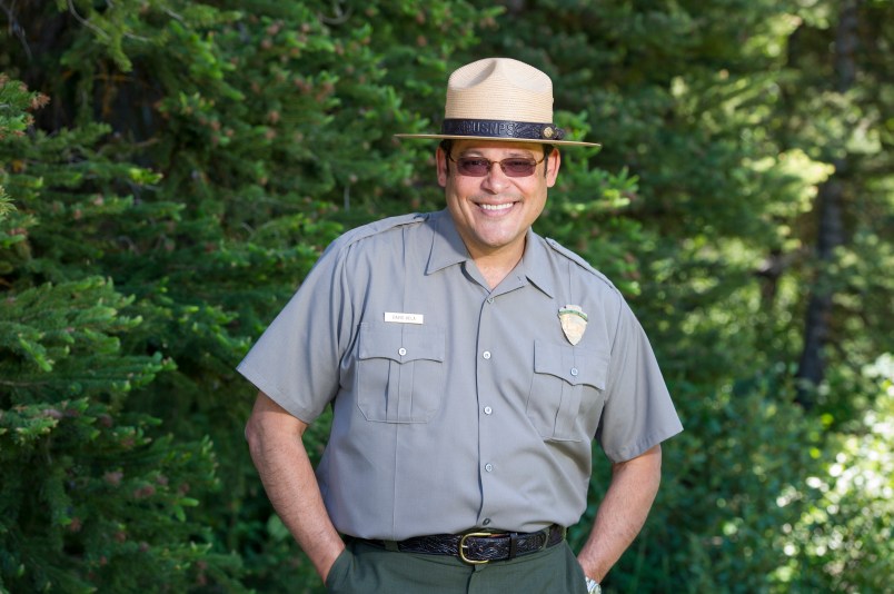 MOOSE, WYOMING - JUNE 17: David Vela, Superintendent of Grand Teton National Park stands for a portrait in Grand Teton National Park on June 17, 2016 in Moose, Wyoming. The National Park Service is celebrating its centennial after it was established through the National Park Service Organic Act on August 25, 1916. Photo by Ann Hermes/The Christian Science Monitor