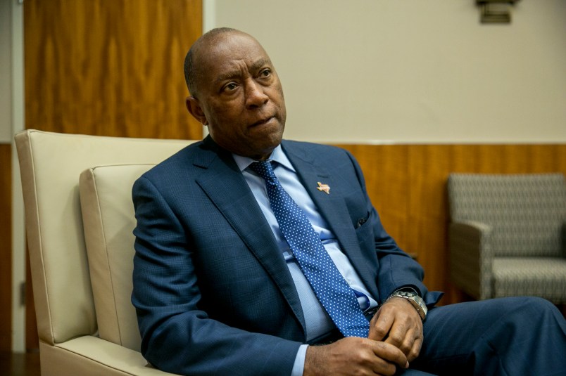 HOUSTON, TEXAS - November 1, 2017: Houston Mayor Sylvester Turner at Houston City Hall. (Photo by Ilana Panich-Linsman for The Washington Post)