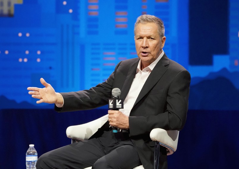 speaks onstage at Conversations About America's Future: Former Governor John Kasich during the 2019 SXSW Conference and Festivals at Austin City Limits Live at the Moody Theater on March 8, 2019 in Austin, Texas.