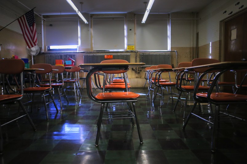 Lynn - 10/24/19 -   A classroom at the Pickering Middle School.  As Beacon Hill lawmakers debate boosting to the state's school spending formula, we explore the limits to how much the extra money can do in the North Shore city of Lynn, particularly when it comes to special education programming and the district's aging and deteriorating schools.  (Lane Turner/Globe Staff) Reporter:  (Meghan Irons)  Topic: (xxlynn)