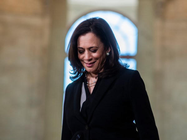 UNITED STATES - JUNE 24: Sen. Kamala Harris, D-Calif., is seen after an interview in Russell Building on Wednesday, June 24, 2020. (Photo By Tom Williams/CQ Roll Call)
