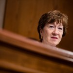 WASHINGTON, DC - JULY 21: Chairwoman Senator Susan Collins (R-ME) speaks during a Senate Special Committee of Aging hearing on “The COVID-19 Pandemic and Seniors: A Look at Racial Health Disparities” at the US Capitol on July 21, 2020 in Washington, DC. The committee is looking into the data that has been showing that communities of color have been disproportionately negatively affected by the spread of the coronavirus when compared to the caucasian population in the United States. (Photo by Samuel Corum/Getty Images) *** Local Caption *** Susan Collins