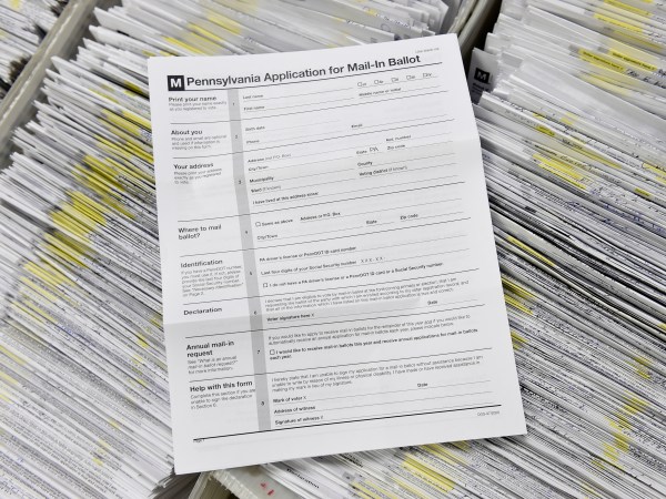 At the Berks County Office of Election Services in the Berks County Services Building in Reading, PA Thursday morning September 3, 2020 where they are processing applications for mail-in ballots.