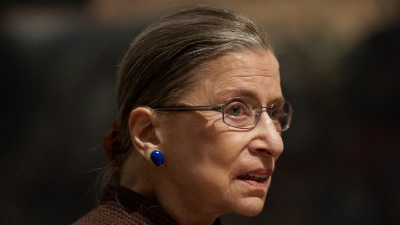 WASHINGTON, DC- JANUARY 21: Associate Justice of the Supreme Court Ruth Bader Ginsberg arrives in the U.S. Capitol for a luncheon with members of Congress and President Barack Obama after the President's Inauguration Ceremony on Monday, January 21, 2013. (Photo by Tracy A. Woodward/The Washington Post)