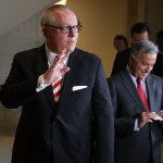 Former Trump campaign aide Michael Caputo arrives to testify before the House Intelligence Committee during a closed-door session at the U.S. Capitol Visitors Center July 14, 2017 in Washington, DC. Caputo resigned from being a Trump campaign communications advisor after appearing to celebrate the firing of former campaign manager Corey Lewandowski. Denying any contact with Russian officials during the 2016 campaign, Caputo did live in Moscow during the 1990s, served as an adviser to former Russian President Boris Yeltsin and did pro-Putin public relations work for the Russian conglomerate Gazprom Media.