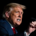 President Donald Trump speaks during a campaign rally at Orlando Sanford International Airport, Monday, Oct. 12, 2020, in Sanford, Fla. (AP Photo/Evan Vucci)