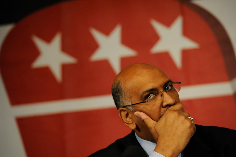 WASHINGTON, DC, JANUARY 3:  as candidates for chairmanship of the Republican National Committee debate at the National Press Club on January 3 in Washington DC (Photo by Matt McClain/The Washington Post)