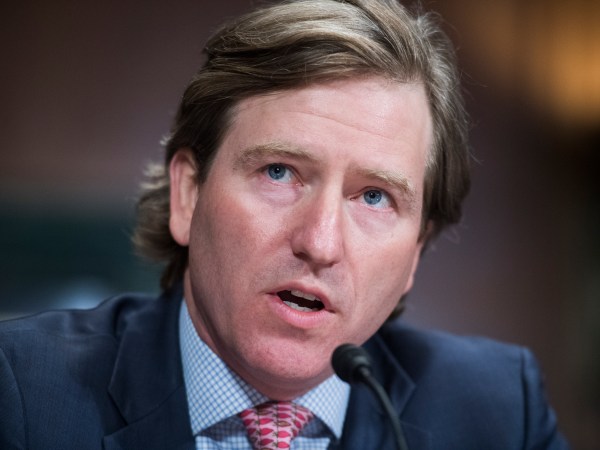 UNITED STATES - MAY 14: Christopher Krebs serves, director of the Department of Homeland Security's Cybersecurity and Infrastructure Security Agency, testifies during a Senate Judiciary Committee hearing in Dirksen Building titled "5G: National Security Concerns, Intellectual Property Issues, and the Impact on Competition and Innovation," on Tuesday, May 14, 2019. (Photo By Tom Williams/CQ Roll Call)