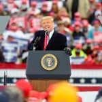 President Donald J. Trump speaks. At the Reading Regional Airport in Bern Township, PA Saturday afternoon October 31, 2020 where United States President Donald J. Trump spoke during a campaign rally for his bid for reelection.