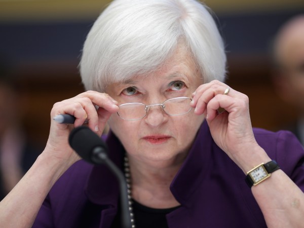 Federal Reserve Chair Janet Yellen testifies before the House Finance Committee in the Rayburn House Office Building November 4, 2015 in Washington, DC. Because the Obama administration has yet to appoint a vice chairman for supervision at the Federal Reserve -- as madated by the Dodd-Frank Law --  Yellen is assuming the semi-annual duty for reporting to the committee on the Fed's "supervision and regulation of the financial system."
