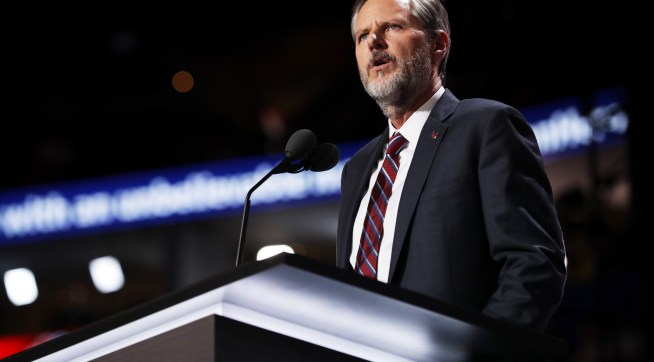 CLEVELAND, OH - JULY 21:  on the fourth day of the Republican National Convention on July 21, 2016 at the Quicken Loans Arena in Cleveland, Ohio. Republican presidential candidate Donald Trump received the number of votes needed to secure the party's nomination. An estimated 50,000 people are expected in Cleveland, including hundreds of protesters and members of the media. The four-day Republican National Convention kicked off on July 18. (Photo by Chip Somodevilla/Getty Images)