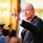 TRENTON, NJ, UNITED STATES - 2019/01/15: New Jersey Governor Phil Murphy delivering the 2019 New Jersey State of the State address in the Assembly Chambers at the New Jersey State House in Trenton. (Photo by Michael Brochstein/SOPA Images/LightRocket via Getty Images)