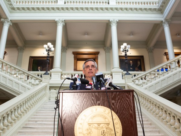ATLANTA, GA - NOVEMBER 06: Georgia Secretary of State Ben Raffensperger holds a press conference on the status of ballot counting on November 6, 2020 in Atlanta, Georgia. The 2020 presidential race between incumbent U.S. President Donald Trump and Democratic nominee Joe Biden is still too close to call with outstanding ballots in a number of states including Georgia. (Photo by Jessica McGowan/Getty Images)