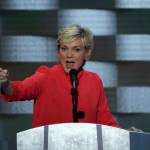 PHILADELPHIA, PA - JULY 28: on the fourth day of the Democratic National Convention at the Wells Fargo Center, July 28, 2016 in Philadelphia, Pennsylvania. Democratic presidential candidate Hillary Clinton received the number of votes needed to secure the party's nomination. An estimated 50,000 people are expected in Philadelphia, including hundreds of protesters and members of the media. The four-day Democratic National Convention kicked off July 25. (Photo by Alex Wong/Getty Images)