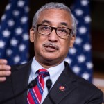 UNITED STATES - JULY 29: Rep. Bobby Scott, D-Va., speaks during a news conference on child care relief bills in the Capitol Visitor Center on Wednesday, July 29, 2020.(Photo By Tom Williams/CQ Roll Call)