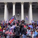 WASHINGTON, DC - JANUARY 06:  Protesters gather storm the Capitol and halt a joint session of the 117th Congress on Wednesday, Jan. 6, 2021 in Washington, DC. (Kent Nishimura / Los Angeles Times)