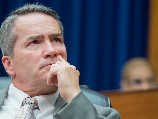 UNITED STATES - MARCH 15: Rep. Jody Hice, R-Ga., attends a House Oversight and Government Reform Committee hearing in Rayburn Building on the city's water crisis, March 15, 2016. The hearing featured testimony from Susan Hedman, former EPA Region 5 Administrator, Darnell Earley, former Emergency Manager for Flint, Mich., Dayne Walling, former mayor of Flint, and Marc Edwards, Environmental and Water Engineering professor at Virginia Tech, (Photo By Tom Williams/CQ Roll Call)