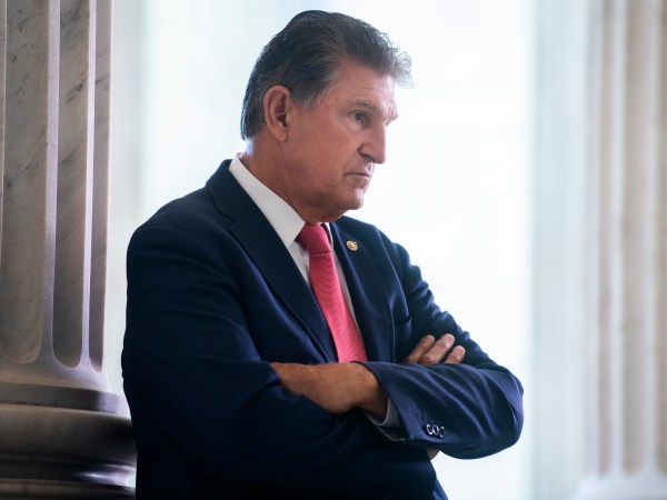 UNITED STATES - JULY 30: Sen. Joe Manchin, D-W. Va., is seen in Russell Building on Thursday, July 30, 2020.(Photo By Tom Williams/CQ Roll Call)