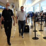 CANCUN, QUINTANA ROO  - FEBRUARY 18: Ted Cruz checks in for a flight at Cancun International Airport after a backlash over his Mexican family vacation as his home state of Texas endured a Winter storm. The Republican politician came under fire after jetting to the warm holiday destination as hundreds of thousands of people in the lone star state suffered a loss of power. Reports stated that Cruz was due to catch a flight back to Houston, Texas on February 18, 2021 in Cancun, Quintana Roo. (Photo by MEGA/GC Images)