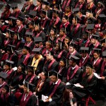 A commencement ceremony for a private, for-profit educational institution. (Photo by Brooks Kraft LLC/Corbis via Getty Images)