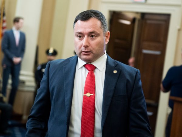 UNITED STATES - NOVEMBER 19: Yevgeny Vindman, the brother of Lt. Col. Alexander Vindman, director of European affairs at the National Security Council, arrives back to the  House Intelligence Committee hearing on the impeachment inquiry of President Trump in Longworth Building on Tuesday, November 19, 2019. Lt. Col. Alexander Vindman, testified. (Photo By Tom Williams/CQ Roll Call)
