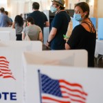ATLANTA, GA - JUNE 09: People wait in line to vote in Georgia’s Primary Election on June 9, 2020 in Atlanta, Georgia. (Photo by Elijah Nouvelage/Getty Images)
