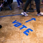 CHARLESTON, SC - OCTOBER 30: People head to the voting booths to cast their in-person absentee ballots at Seacoast Church West Ashley on October 30, 2020 in Charleston, South Carolina. (Photo by Michael Ciaglo/Getty Images)